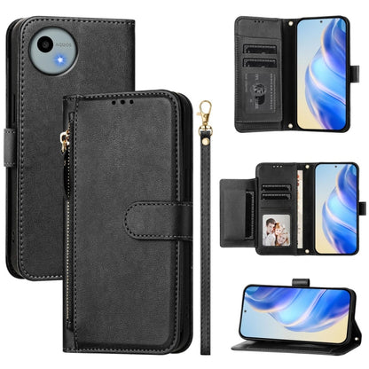 Multi-Card Slots Zipper Wallet Leather Phone Case, For Sharp Aquos wish6, For Sharp Aquos R11, For Sharp Aquos Sense 10, For Sharp Basio Active3, For Sharp Aquos Sense9 Plus, For Sharp Aquos Sense9, For Sharp Aquos R9 Pro, For Sharp Aquos Wish4        ...