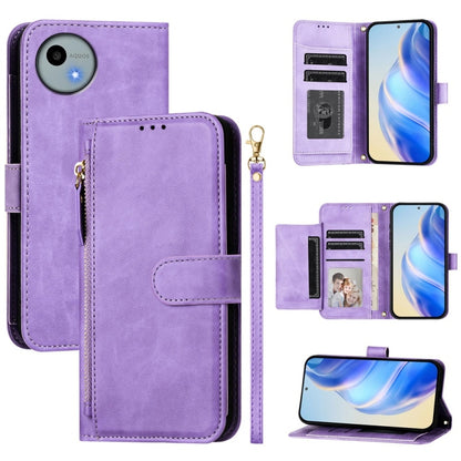 Multi-Card Slots Zipper Wallet Leather Phone Case, For Sharp Aquos wish6, For Sharp Aquos R11, For Sharp Aquos Sense 10, For Sharp Basio Active3, For Sharp Aquos Sense9 Plus, For Sharp Aquos Sense9, For Sharp Aquos R9 Pro, For Sharp Aquos Wish4        ...