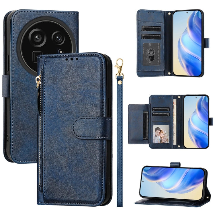 Multi-Card Slots Zipper Wallet Leather Phone Case, For Sharp Aquos wish6, For Sharp Aquos R11, For Sharp Aquos Sense 10, For Sharp Basio Active3, For Sharp Aquos Sense9 Plus, For Sharp Aquos Sense9, For Sharp Aquos R9 Pro, For Sharp Aquos Wish4        ...
