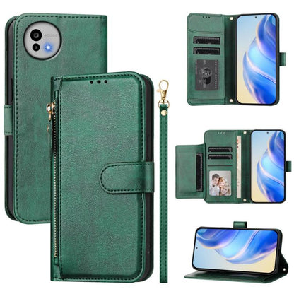Multi-Card Slots Zipper Wallet Leather Phone Case, For Sharp Aquos wish6, For Sharp Aquos R11, For Sharp Aquos Sense 10, For Sharp Basio Active3, For Sharp Aquos Sense9 Plus, For Sharp Aquos Sense9, For Sharp Aquos R9 Pro, For Sharp Aquos Wish4        ...