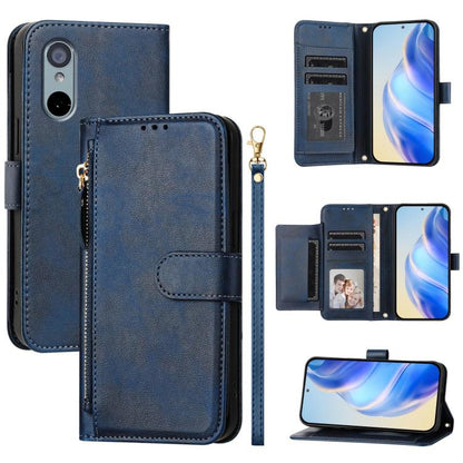 Multi-Card Slots Zipper Wallet Leather Phone Case, For Sharp Aquos wish6, For Sharp Aquos R11, For Sharp Aquos Sense 10, For Sharp Basio Active3, For Sharp Aquos Sense9 Plus, For Sharp Aquos Sense9, For Sharp Aquos R9 Pro, For Sharp Aquos Wish4        ...