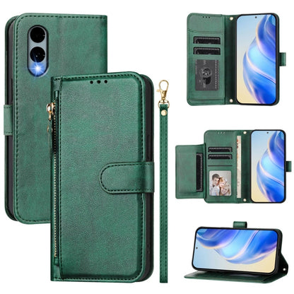 Multi-Card Slots Zipper Wallet Leather Phone Case, For Fujitsu Arrows We3, For Fujitsu Arrows We2 F-52E, For Fujitsu Arrows We2 Plus F-51E