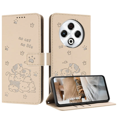 Embossed Kitten Phone Leather Case with Lanyard, For Tecno Spark Go 1 / Go 1S, For Tecno Camon 40 Pro 4G, For Tecno Camon 40 Premier, For Tecno Camon 40 4G, For Tecno Camon 40 Pro 5G, For Tecno Spark 30C 5G / Pop 9 5G, For Tecno Camon 30S              ...
