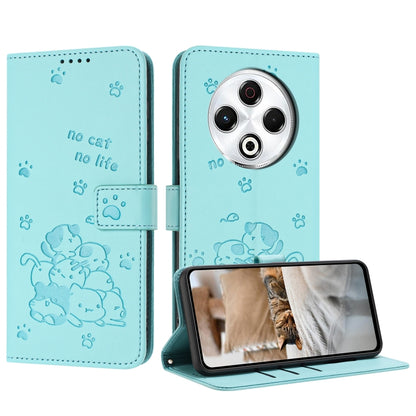 Embossed Kitten Phone Leather Case with Lanyard, For Tecno Spark Go 1 / Go 1S, For Tecno Camon 40 Pro 4G, For Tecno Camon 40 Premier, For Tecno Camon 40 4G, For Tecno Camon 40 Pro 5G, For Tecno Spark 30C 5G / Pop 9 5G, For Tecno Camon 30S              ...