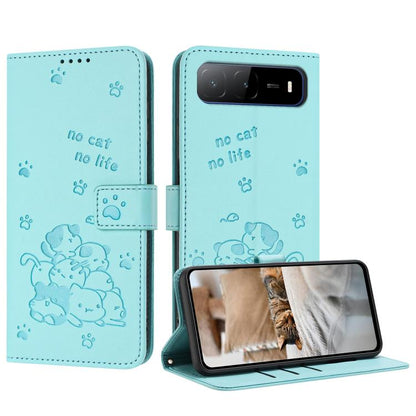 Embossed Kitten Phone Leather Case with Lanyard, For Tecno Spark Go 1 / Go 1S, For Tecno Camon 40 Pro 4G, For Tecno Camon 40 Premier, For Tecno Camon 40 4G, For Tecno Camon 40 Pro 5G, For Tecno Spark 30C 5G / Pop 9 5G, For Tecno Camon 30S              ...
