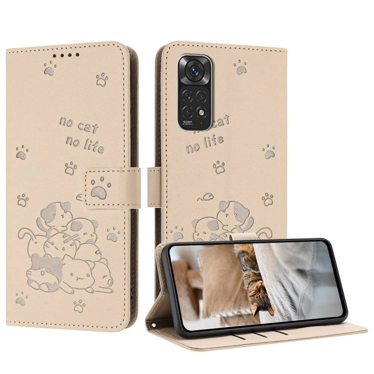 Embossed Kitten Phone Leather Case with Lanyard, For Redmi Note 13 Pro 4G Global, For Redmi Note 13 4G Global, For Redmi K70E, For Redmi Note 13 Pro 5G Global, For Redmi Note 13 5G Global, For Redmi Note 13 Pro+ 5G Global, For Redmi K60 Ultra          ...