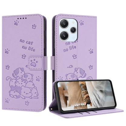 Embossed Kitten Phone Leather Case with Lanyard, For Redmi Note 13 Pro 4G Global, For Redmi Note 13 4G Global, For Redmi K70E, For Redmi Note 13 Pro 5G Global, For Redmi Note 13 5G Global, For Redmi Note 13 Pro+ 5G Global, For Redmi K60 Ultra          ...
