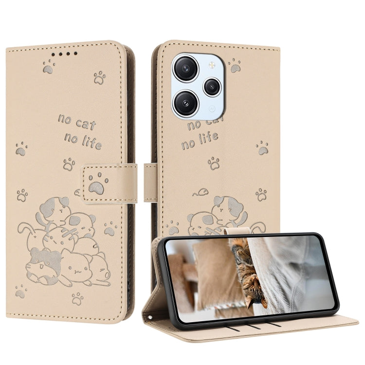 Embossed Kitten Phone Leather Case with Lanyard, For Redmi Note 13 Pro 4G Global, For Redmi Note 13 4G Global, For Redmi K70E, For Redmi Note 13 Pro 5G Global, For Redmi Note 13 5G Global, For Redmi Note 13 Pro+ 5G Global, For Redmi K60 Ultra          ...