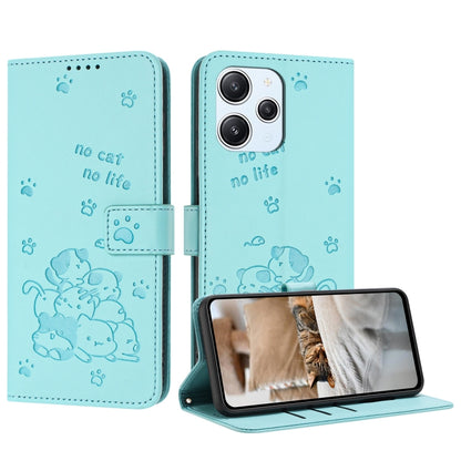 Embossed Kitten Phone Leather Case with Lanyard, For Redmi Note 13 Pro 4G Global, For Redmi Note 13 4G Global, For Redmi K70E, For Redmi Note 13 Pro 5G Global, For Redmi Note 13 5G Global, For Redmi Note 13 Pro+ 5G Global, For Redmi K60 Ultra          ...