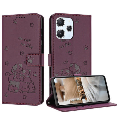 Embossed Kitten Phone Leather Case with Lanyard, For Redmi Note 13 Pro 4G Global, For Redmi Note 13 4G Global, For Redmi K70E, For Redmi Note 13 Pro 5G Global, For Redmi Note 13 5G Global, For Redmi Note 13 Pro+ 5G Global, For Redmi K60 Ultra          ...