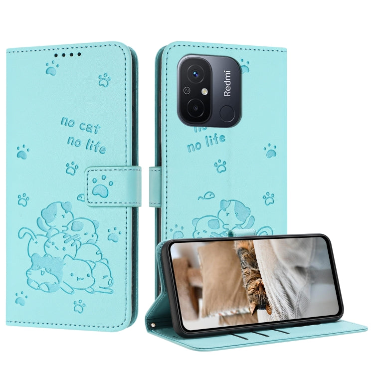 Embossed Kitten Phone Leather Case with Lanyard, For Redmi Note 13 Pro 4G Global, For Redmi Note 13 4G Global, For Redmi K70E, For Redmi Note 13 Pro 5G Global, For Redmi Note 13 5G Global, For Redmi Note 13 Pro+ 5G Global, For Redmi K60 Ultra          ...