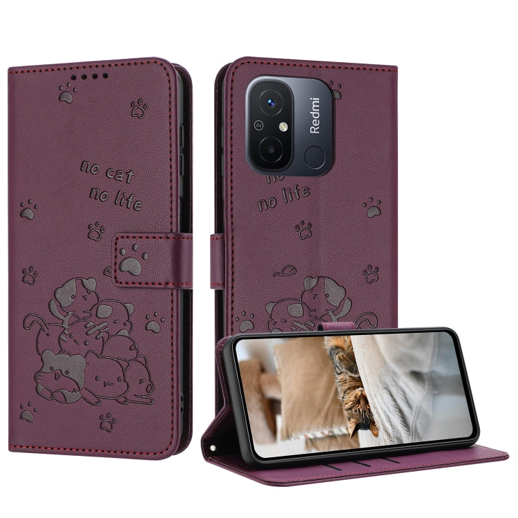 Embossed Kitten Phone Leather Case with Lanyard, For Redmi Note 13 Pro 4G Global, For Redmi Note 13 4G Global, For Redmi K70E, For Redmi Note 13 Pro 5G Global, For Redmi Note 13 5G Global, For Redmi Note 13 Pro+ 5G Global, For Redmi K60 Ultra          ...