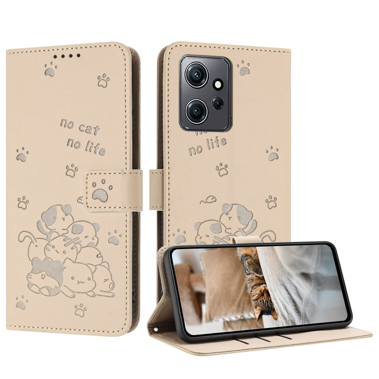 Embossed Kitten Phone Leather Case with Lanyard, For Redmi Note 13 Pro 4G Global, For Redmi Note 13 4G Global, For Redmi K70E, For Redmi Note 13 Pro 5G Global, For Redmi Note 13 5G Global, For Redmi Note 13 Pro+ 5G Global, For Redmi K60 Ultra          ...