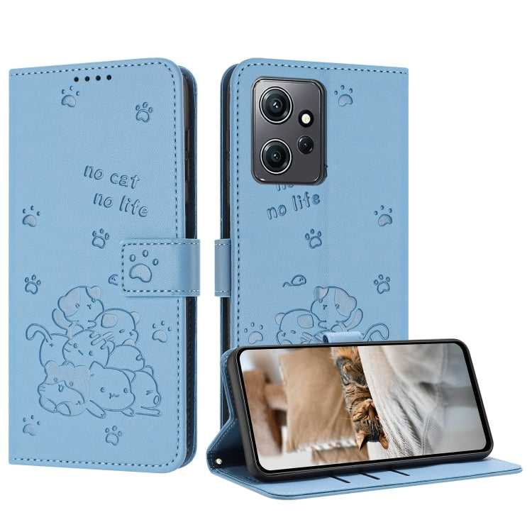Embossed Kitten Phone Leather Case with Lanyard, For Redmi Note 13 Pro 4G Global, For Redmi Note 13 4G Global, For Redmi K70E, For Redmi Note 13 Pro 5G Global, For Redmi Note 13 5G Global, For Redmi Note 13 Pro+ 5G Global, For Redmi K60 Ultra          ...