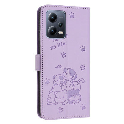 Embossed Kitten Phone Leather Case with Lanyard, For Redmi Note 12 5G Global, For Redmi 10 5G / Note 11E 5G, For Redmi Note 10 4G Global, For Redmi 10C 4G Global, For Redmi 10 / 10 Prime, For Redmi Note 10 Lite, For Redmi Note 10 5G / Note 10T 5G      ...