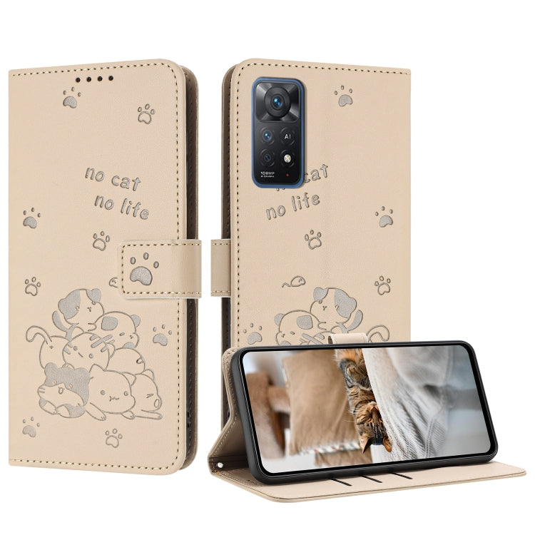 Embossed Kitten Phone Leather Case with Lanyard, For Redmi Note 13 Pro 4G Global, For Redmi Note 13 4G Global, For Redmi K70E, For Redmi Note 13 Pro 5G Global, For Redmi Note 13 5G Global, For Redmi Note 13 Pro+ 5G Global, For Redmi K60 Ultra          ...