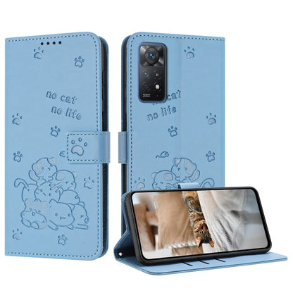 Embossed Kitten Phone Leather Case with Lanyard, For Redmi Note 13 Pro 4G Global, For Redmi Note 13 4G Global, For Redmi K70E, For Redmi Note 13 Pro 5G Global, For Redmi Note 13 5G Global, For Redmi Note 13 Pro+ 5G Global, For Redmi K60 Ultra          ...