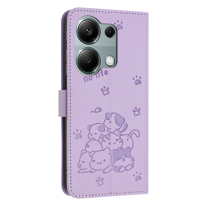 Embossed Kitten Phone Leather Case with Lanyard, For Redmi Note 13 Pro 4G Global, For Redmi Note 13 4G Global, For Redmi K70E, For Redmi Note 13 Pro 5G Global, For Redmi Note 13 5G Global, For Redmi Note 13 Pro+ 5G Global, For Redmi K60 Ultra          ...