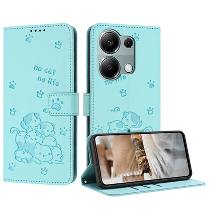 Embossed Kitten Phone Leather Case with Lanyard, For Redmi Note 13 Pro 4G Global, For Redmi Note 13 4G Global, For Redmi K70E, For Redmi Note 13 Pro 5G Global, For Redmi Note 13 5G Global, For Redmi Note 13 Pro+ 5G Global, For Redmi K60 Ultra          ...