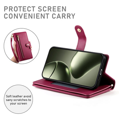 Nine Card-slot Zipper Wallet Bag Leather Phone Case, For Xiaomi 14T