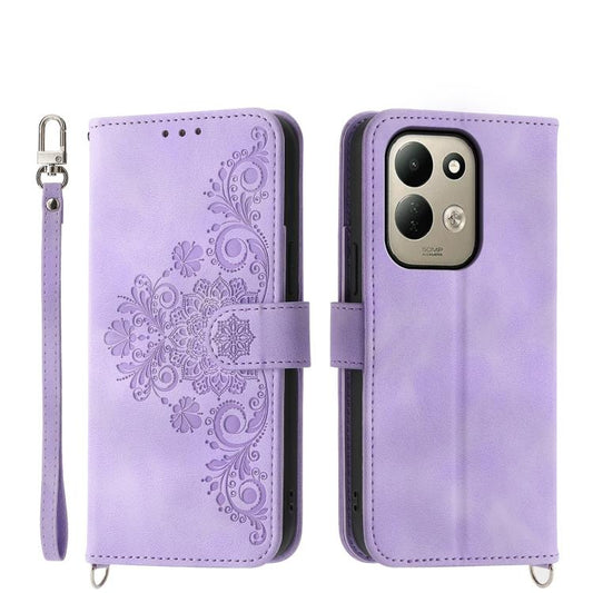 Skin Feel Flowers Embossed Wallet Leather Phone Case, For Xiaomi Poco C95 Pro, For Xiaomi 17 Max 5G, For Xiaomi 17T Pro 5G, For Xiaomi 17T 5G, For Xiaomi 17 Pro Max, For Xiaomi 17 Pro, For Xiaomi 17, For Xiaomi Poco M7 4G 171mm, For Xiaomi 15T Pro 5G  ...