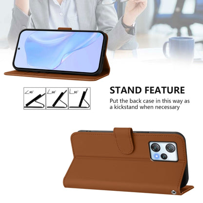 Skin Feel Solid Color Leather Phone Case with Lanyard, For Blackview A53