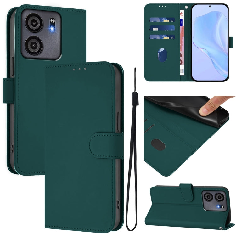 Skin Feel Solid Color Leather Phone Case with Lanyard, For BLU View 5, For BLU View Speed
