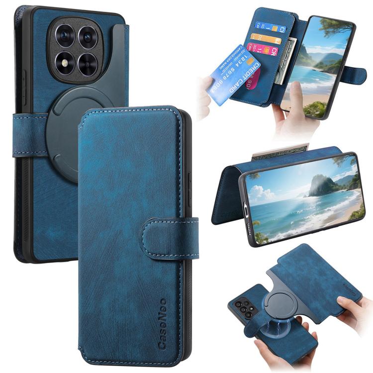 CaseNeo MagSafe RFID Anti-theft Retro Leather Phone Case, For Redmi Turbo 5 Max / Poco X8 Pro Max, For Redmi Turbo 5 5G / Poco X8 Pro 5G, For Redmi Note 15 Pro+ 5G Global 163.3mm, For Redmi Note 15 4G / 5G Global 164mm                                  ...