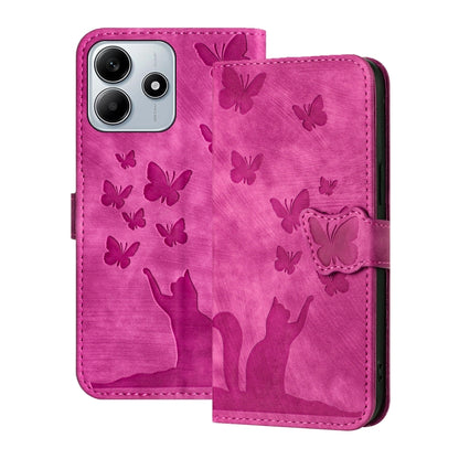 Butterfly Cat Embossing Flip Leather Phone Case, For Redmi Note 17 5G / 4G Global 169.7mm, For Redmi Note 17 Pro Max 5G Global 163.4mm, For Redmi Note 17 Pro 5G Global 163.5mm, For Redmi 17 5G / 4G Global 170mm, For Redmi Note 15 Pro+ 5G Global 163.3mm...