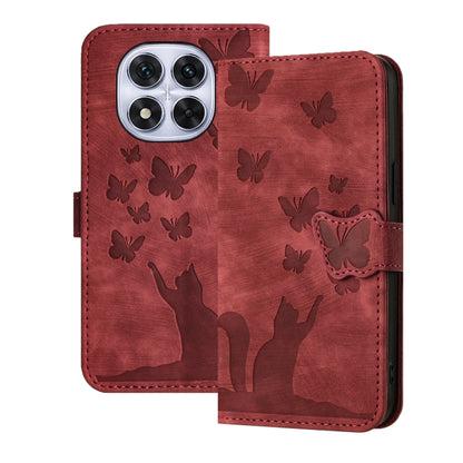 Butterfly Cat Embossing Flip Leather Phone Case, For Redmi Note 17 5G / 4G Global 169.7mm, For Redmi Note 17 Pro Max 5G Global 163.4mm, For Redmi Note 17 Pro 5G Global 163.5mm, For Redmi 17 5G / 4G Global 170mm, For Redmi Note 15 Pro+ 5G Global 163.3mm...
