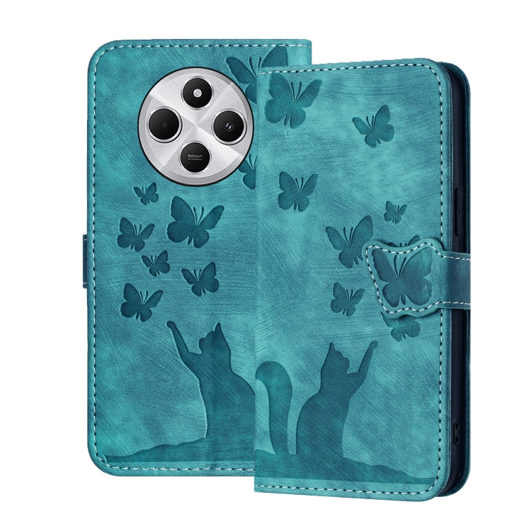 Butterfly Cat Embossing Flip Leather Phone Case, For Redmi Note 17 5G / 4G Global 169.7mm, For Redmi Note 17 Pro Max 5G Global 163.4mm, For Redmi Note 17 Pro 5G Global 163.5mm, For Redmi 17 5G / 4G Global 170mm, For Redmi Note 15 Pro+ 5G Global 163.3mm...