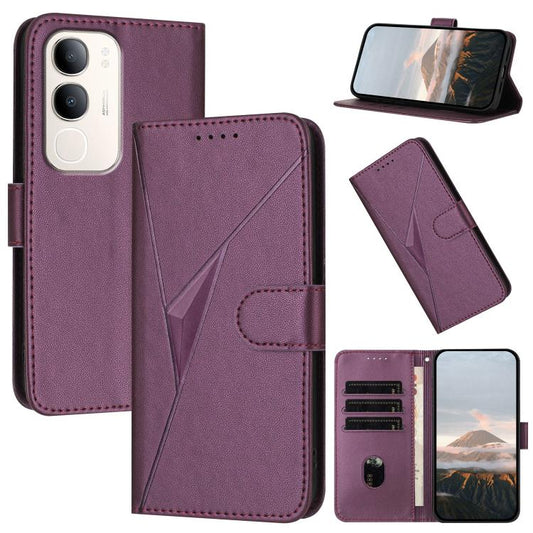 Triangle Pattern Buckle Clasp Leather Phone Case, For vivo Y37t 5G / Y50s / Y50e 5G, For vivo Y21 5G 2026 / Y05 4G, For vivo V70 FE 5G, For vivo V70 5G, For vivo Y500 Pro 5G, For vivo Y31 5G 2025, For vivo V60 Lite 5G, For vivo Y500 5G, For vivo Y400 5...