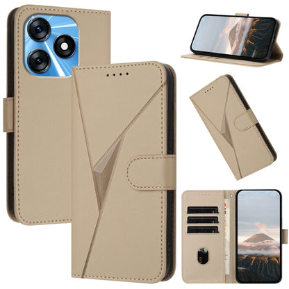 Triangle Pattern Buckle Clasp Leather Phone Case, For Tecno Spark 20, For Tecno Spark Go 2024, For Tecno Camon 20 Premier, For Tecno Camon 20 / Camon 20 Pro 4G, For Tecno Spark 10C, For Tecno Spark 10 4G, For Tecno Spark Go 2023, For Tecno Spark 10 Pro...