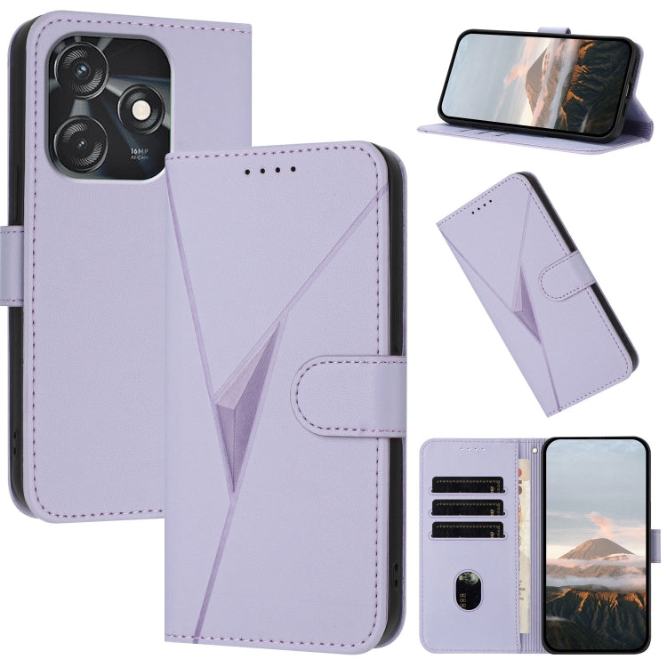 Triangle Pattern Buckle Clasp Leather Phone Case, For Tecno Spark 20, For Tecno Spark Go 2024, For Tecno Camon 20 Premier, For Tecno Camon 20 / Camon 20 Pro 4G, For Tecno Spark 10C, For Tecno Spark 10 4G, For Tecno Spark Go 2023, For Tecno Spark 10 Pro...