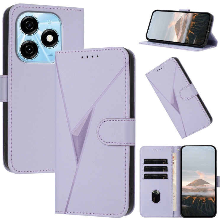 Triangle Pattern Buckle Clasp Leather Phone Case, For Tecno Spark 20, For Tecno Spark Go 2024, For Tecno Camon 20 Premier, For Tecno Camon 20 / Camon 20 Pro 4G, For Tecno Spark 10C, For Tecno Spark 10 4G, For Tecno Spark Go 2023, For Tecno Spark 10 Pro...
