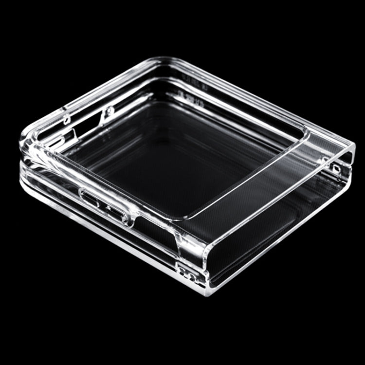 Transparent PC phone case for infinix Zero Flip, clear open inner frame
