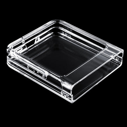 Transparent PC phone case for infinix Zero Flip, clear open inner frame