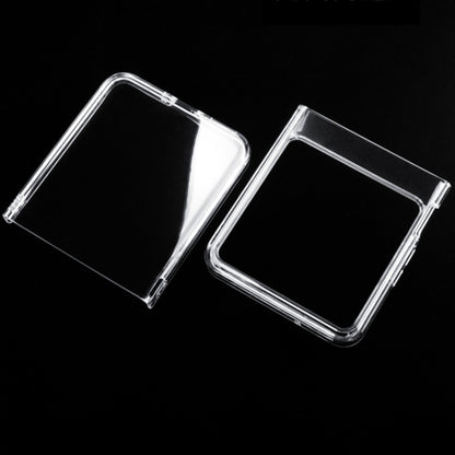 Transparent PC phone case for infinix Zero Flip, clear two-piece cover set