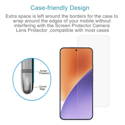 Tempered glass screen protector for Xiaomi 15 with curved edge cutout
