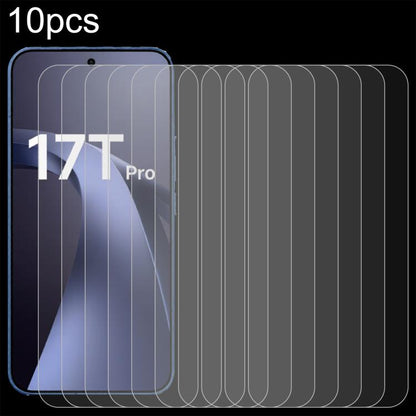 Tempered glass screen protector film set with protective overlay for phone front