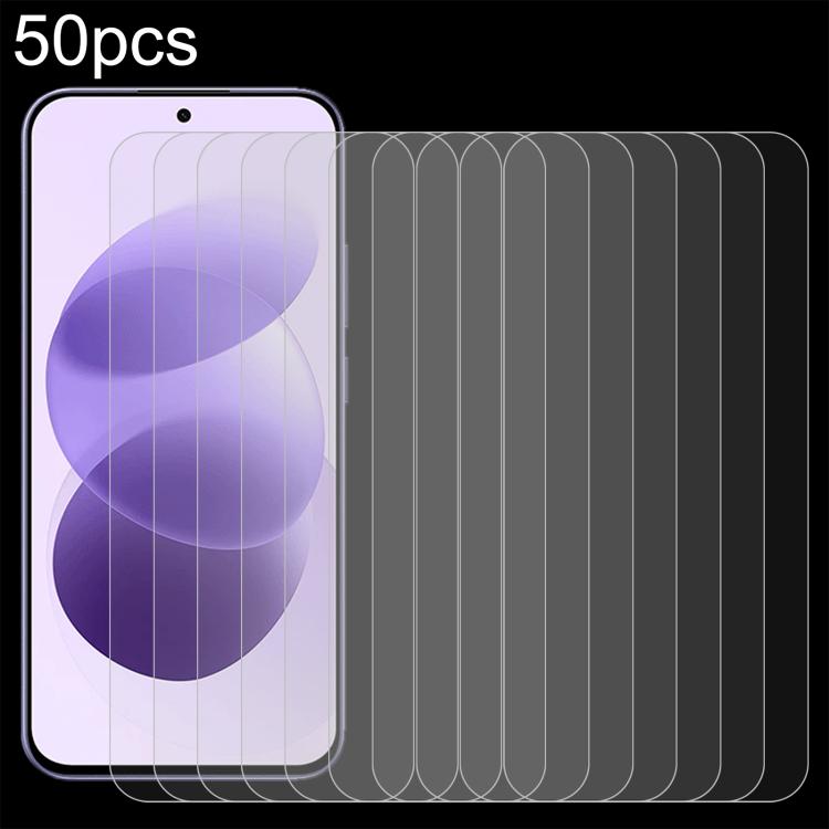 Tempered glass screen protectors, curved-edge 2.5D, 50-pack sheets
