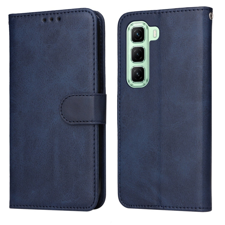 Navy flip leather phone case with textured finish; folio cover and camera cutout