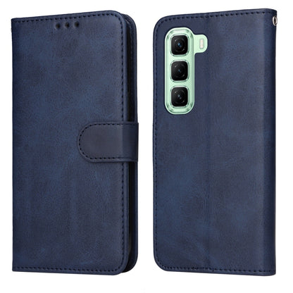 Navy flip leather phone case with textured finish; folio cover and camera cutout