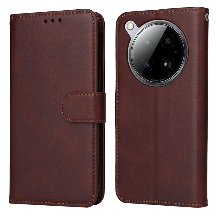 Brown flip leather phone case with textured finish; folio cover and camera cutout