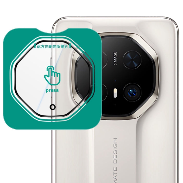 Rear camera lens film with self-aligning guide, clear glass for phone rear camera lens