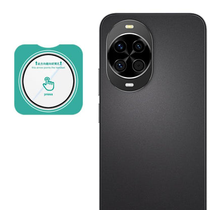 Rear camera lens film with self-positioning guide, clear glass cover for dark phone cameras