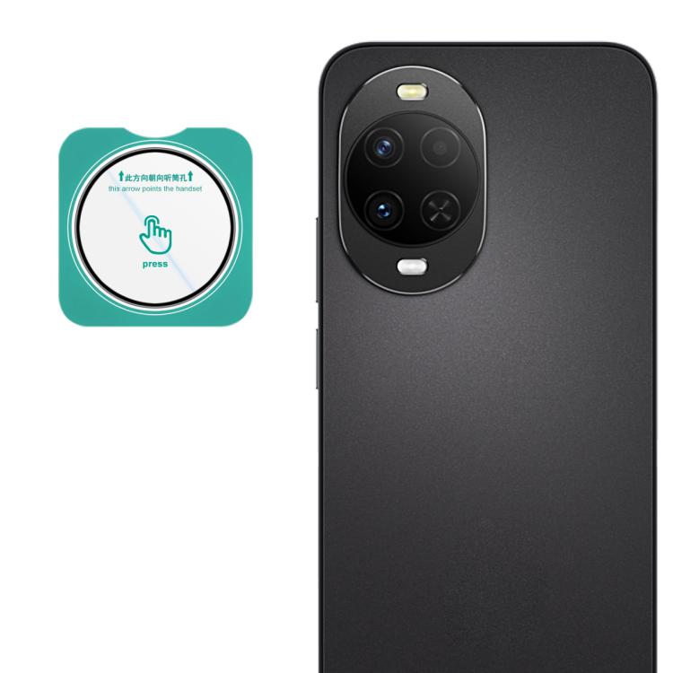 Self-positioning rear camera lens film, clear glass over phone’s black camera module