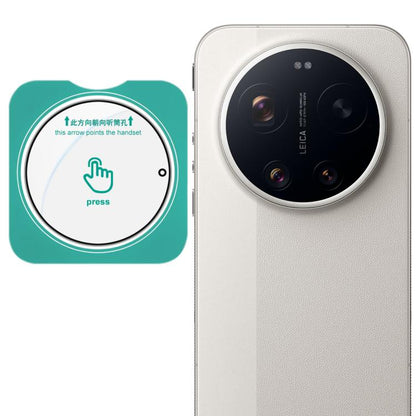 Self-positioning glass rear camera lens film with alignment tray for Xiaomi phones