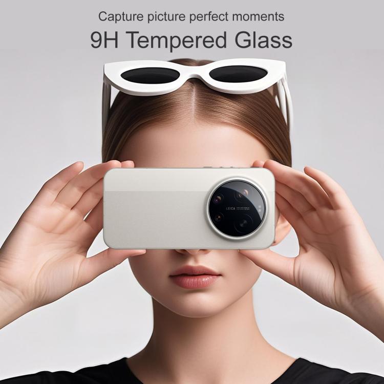 Rear camera lens glass film applied over a phone camera module