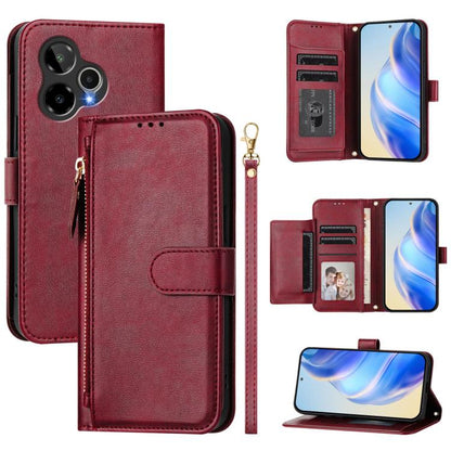 Multi-Card Slots Zipper Wallet Leather Phone Case, For Cricket Icon Plus 2026 / Icon 7 5G, For Cricket Icon 6